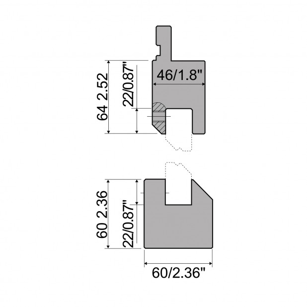 Supports type R1 pour éléments en Z, pour réaliser les soyages/plis en Z